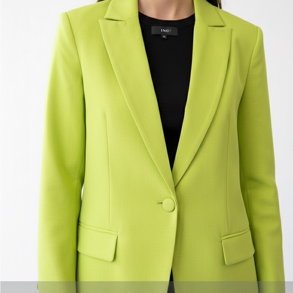 INC International Concepts Bright Green Blazer New size L - Picture 5 of 11